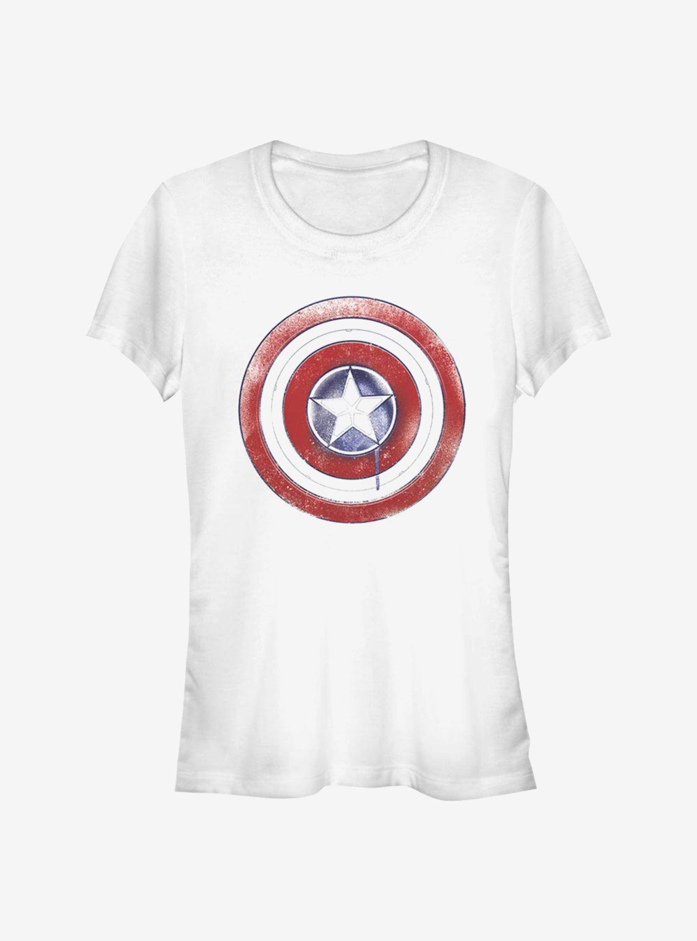 Marvel The Falcon And The Winter Soldier Paint Shield Girls T-Shirt, , hi-res