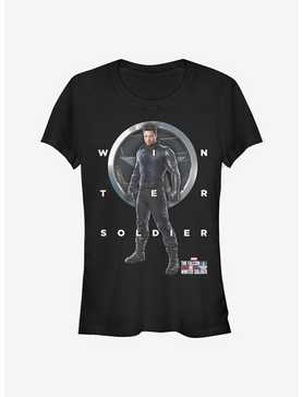 Marvel The Falcon And The Winter Soldier Winter Soldier Grid Text Girls T-Shirt, , hi-res