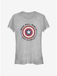 Marvel The Falcon And The Winter Soldier Who Will Wield Girls T-Shirt, ATH HTR, hi-res