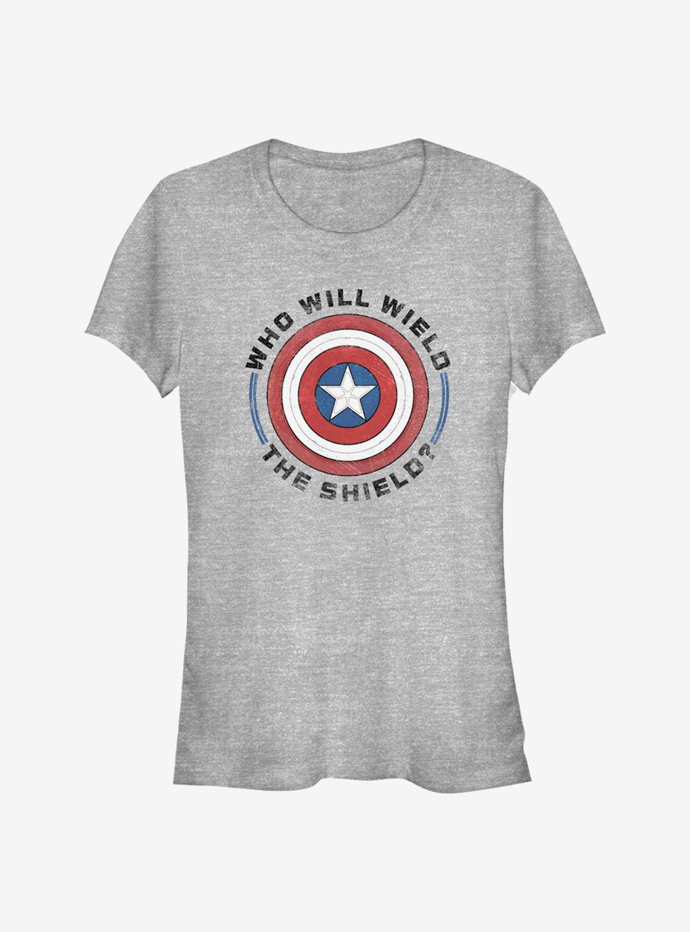 Marvel The Falcon And The Winter Soldier Who Will Wield Girls T-Shirt, , hi-res