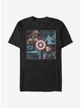 Marvel The Falcon And The Winter Soldier Hero Box Up T-Shirt, BLACK, hi-res