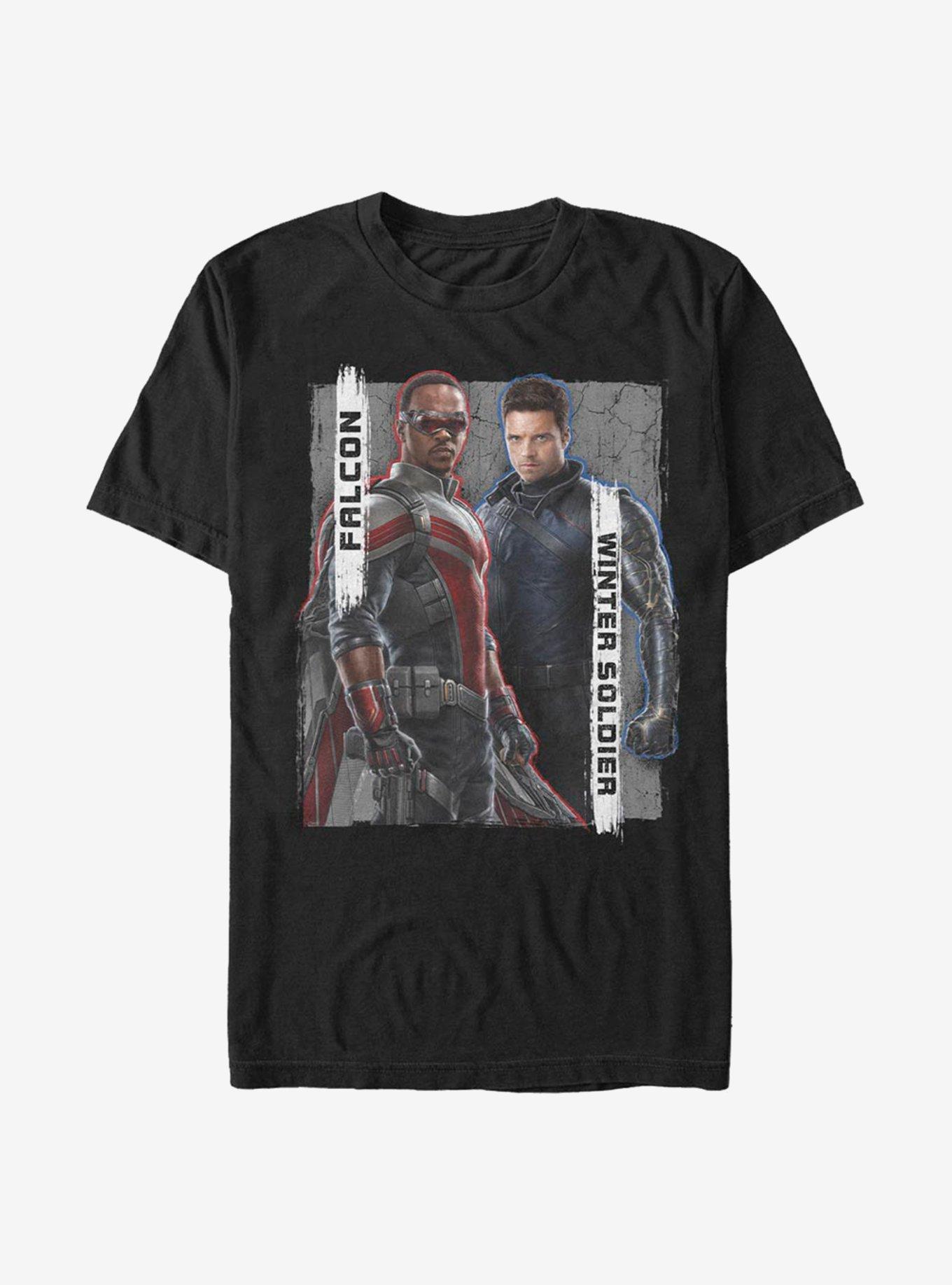 Marvel The Falcon And The Winter Soldier New Team T Shirt BLACK