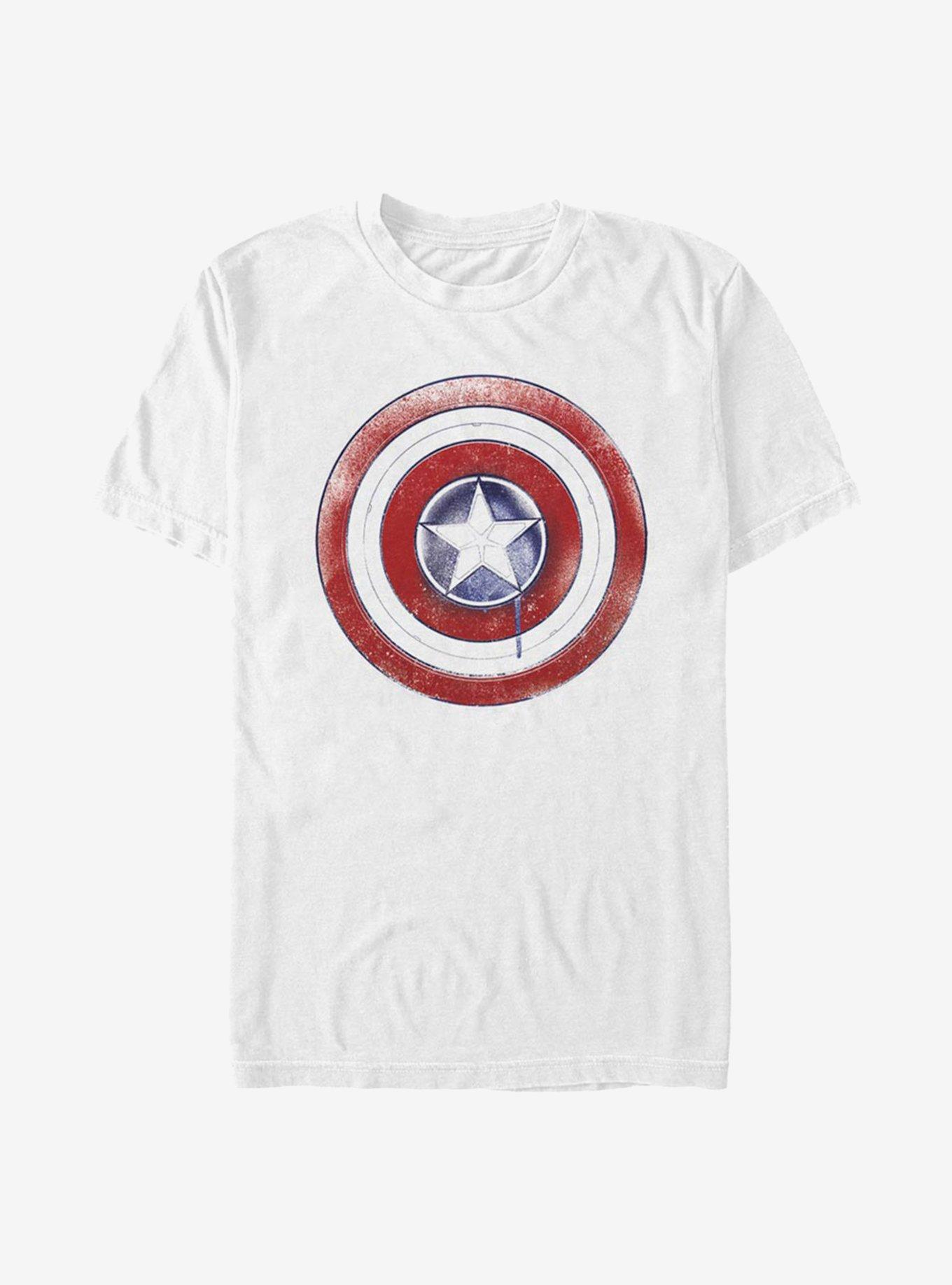 Marvel The Falcon And The Winter Soldier Paint Shield T-Shirt