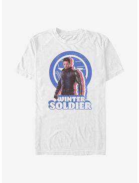 Marvel The Falcon And The Winter Soldier Shadow Outline Bucky T-Shirt, WHITE, hi-res