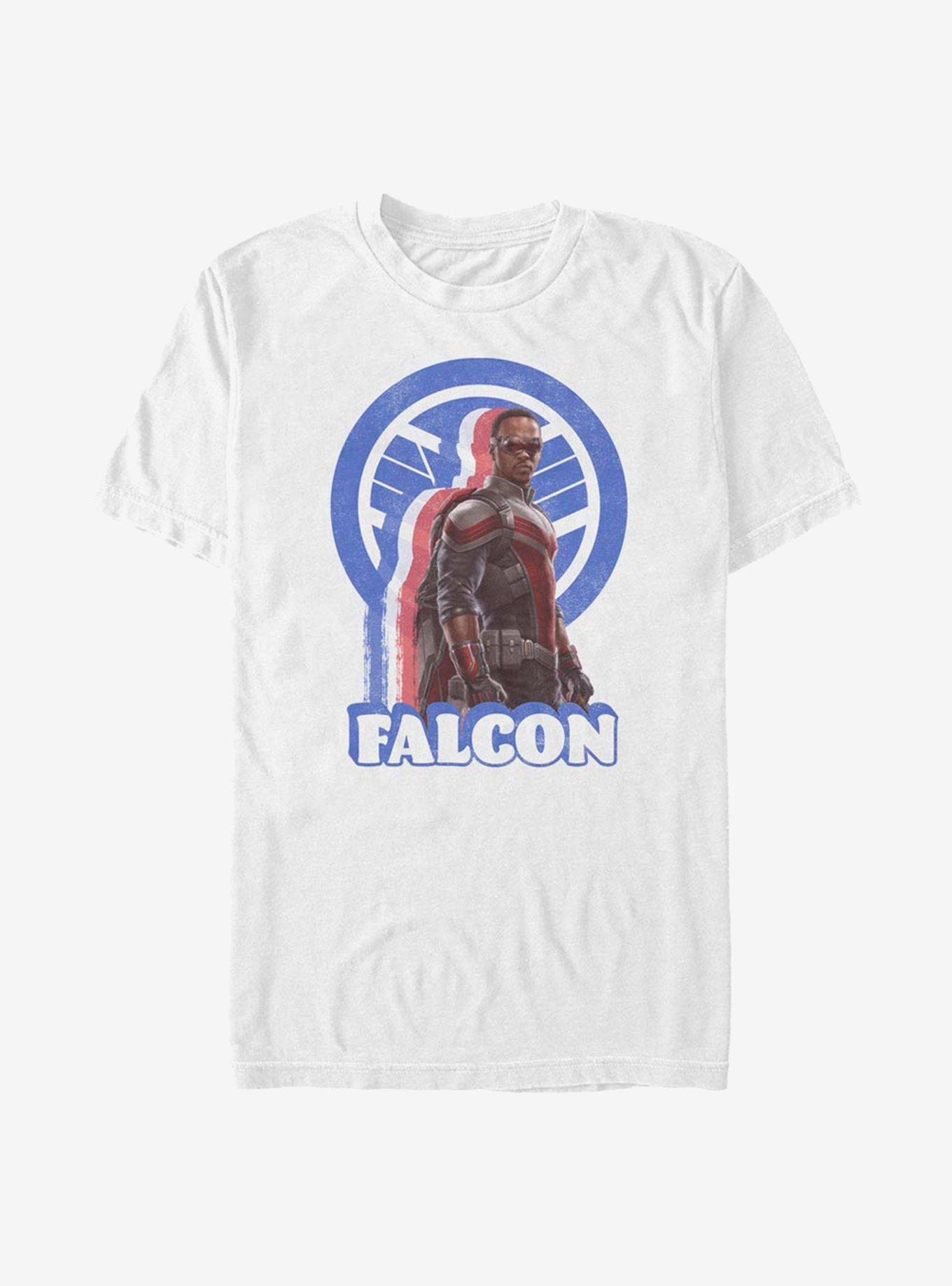 Marvel The Falcon And The Winter Soldier Shadow Outline Falcon T-Shirt, , hi-res