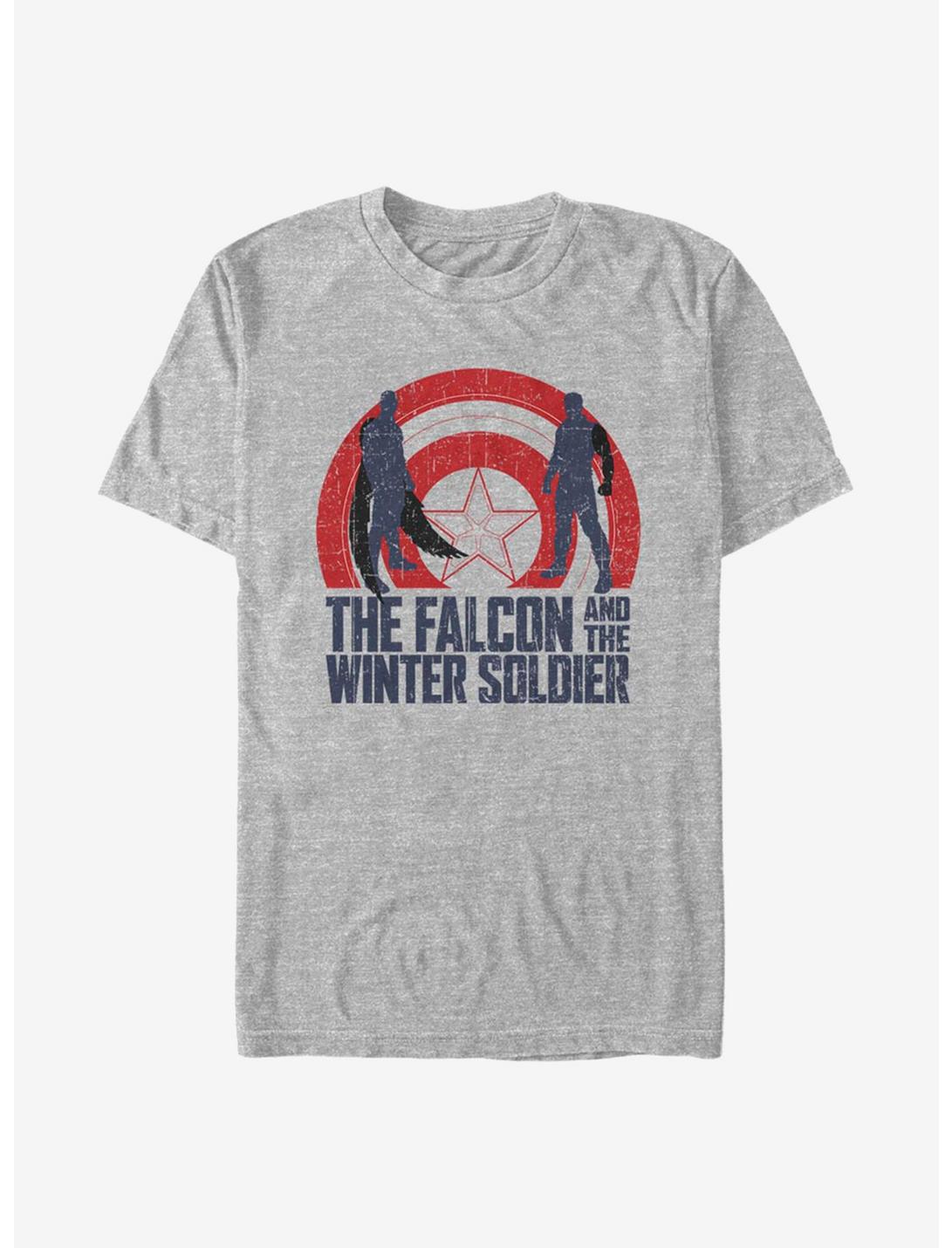 Marvel The Falcon And The Winter Soldier Shield Sun T-Shirt, ATH HTR, hi-res