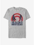Marvel The Falcon And The Winter Soldier Shield Sun T-Shirt, ATH HTR, hi-res