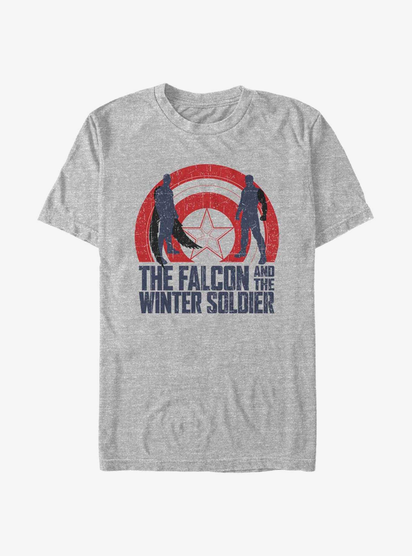 Marvel The Falcon And The Winter Soldier Shield Sun T-Shirt, , hi-res
