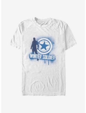 Marvel The Falcon And The Winter Soldier Winter Soldier Spray Paint T-Shirt, WHITE, hi-res