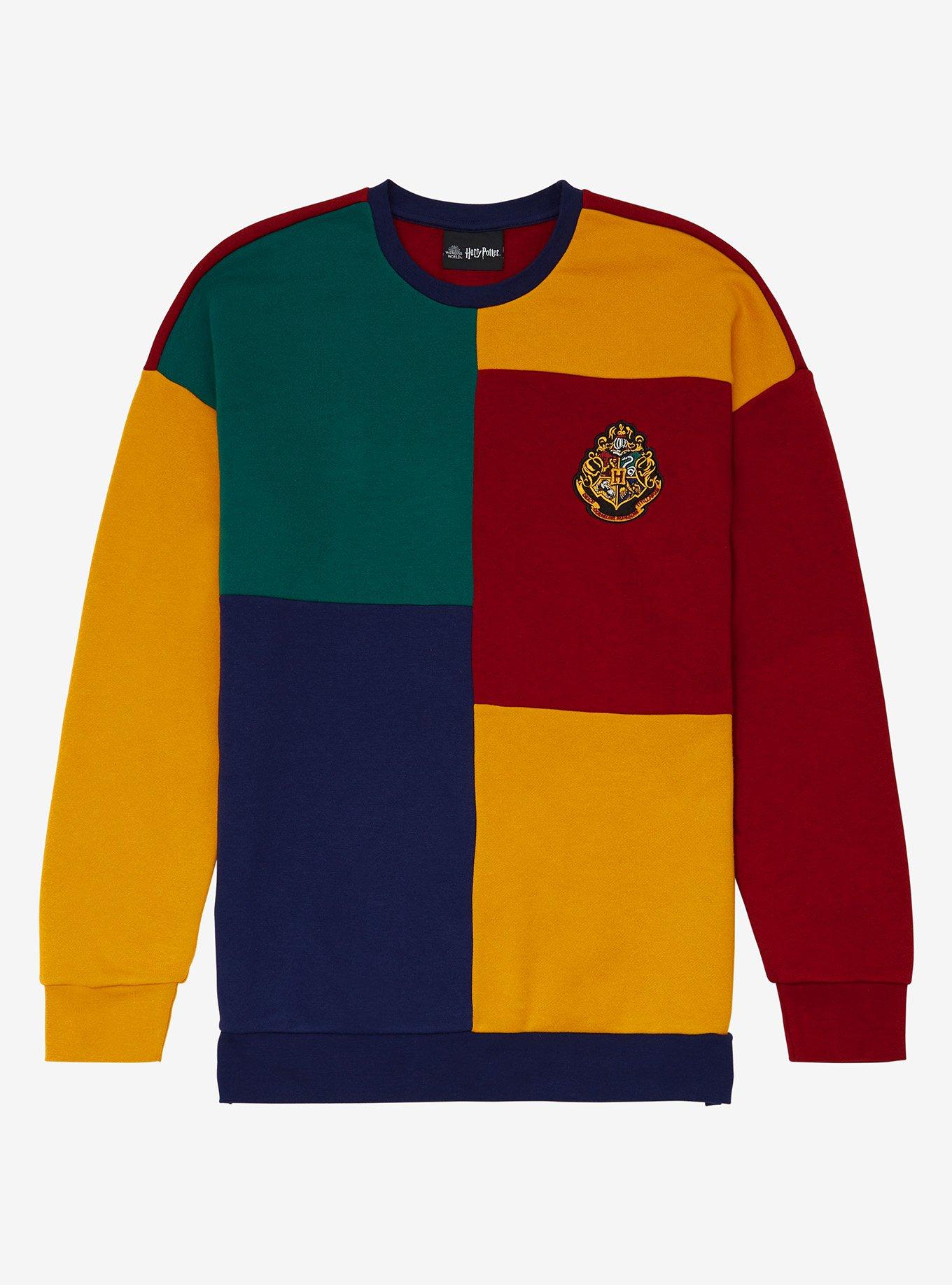 Harry Potter Hogwarts Color Block Crewneck, MULTI, hi-res