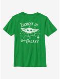 Star Wars The Mandalorian The Child Luckiest In The Galaxy Youth T-Shirt, KELLY, hi-res