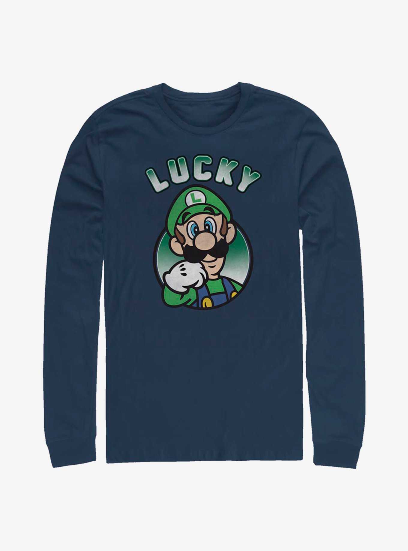 Nintendo Super Mario Lucky Luigi Long-Sleeve T-Shirt, , hi-res