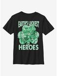 Marvel Avengers Luck Of The Hero Youth T-Shirt, BLACK, hi-res