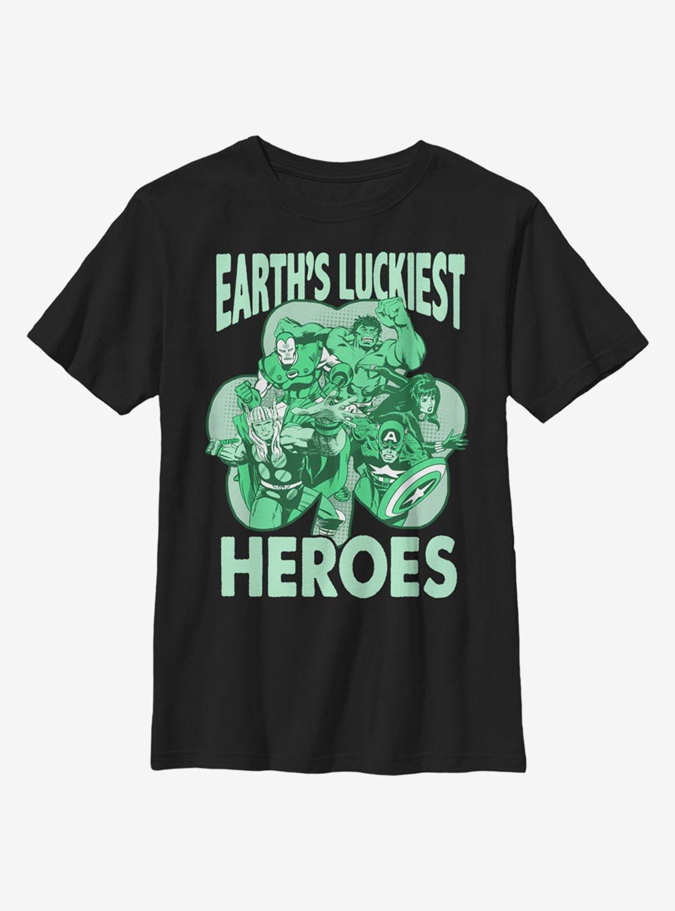 Marvel Avengers Luck Of The Hero Youth T-Shirt, , hi-res