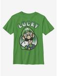 Nintendo Super Mario Lucky Luigi Youth T-Shirt, KELLY, hi-res