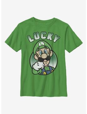 Nintendo Super Mario Lucky Luigi Youth T-Shirt, , hi-res