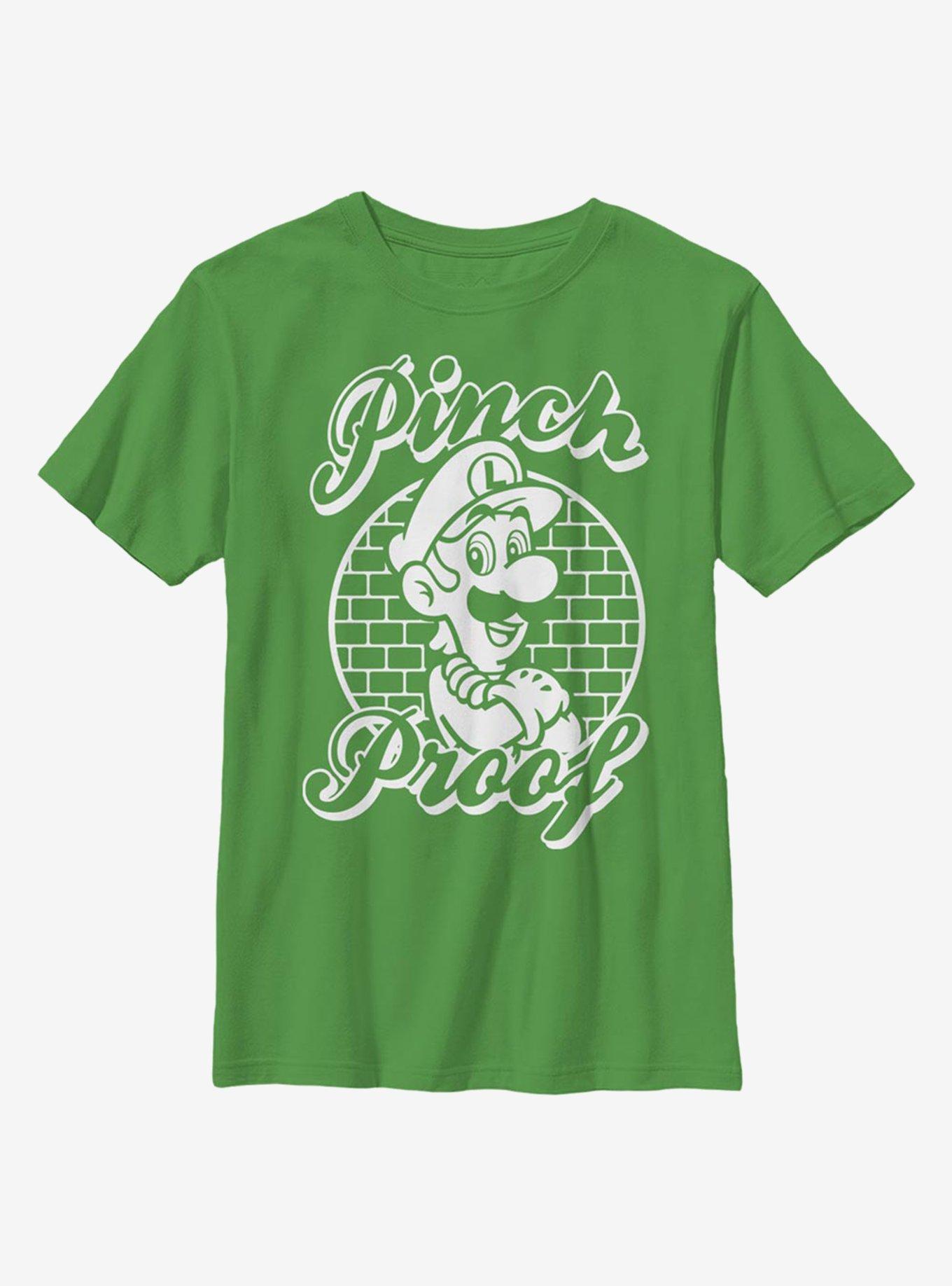 Nintendo Super Mario Pinch Proof Luigi Youth T-Shirt, , hi-res