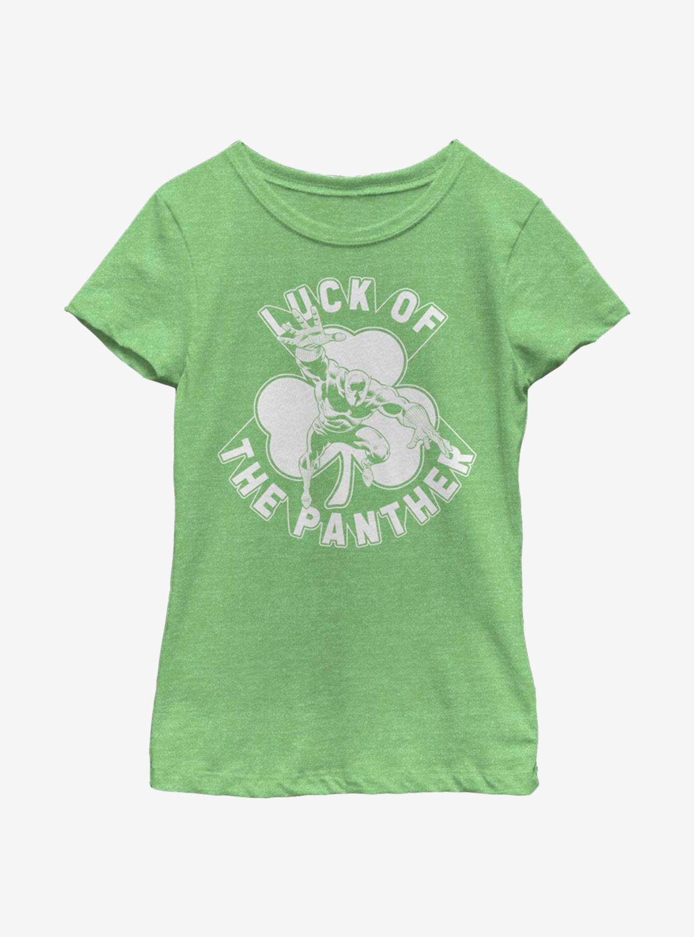 Marvel Black Panther Luck Of The Panther Youth Girls T-Shirt, , hi-res