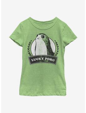 Star Wars Lucky Porg Youth Girls T-Shirt, , hi-res