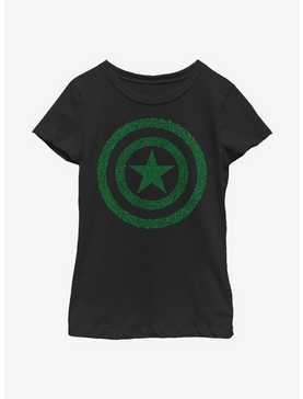 Marvel Captain America Clover Shield Youth Girls T-Shirt, , hi-res