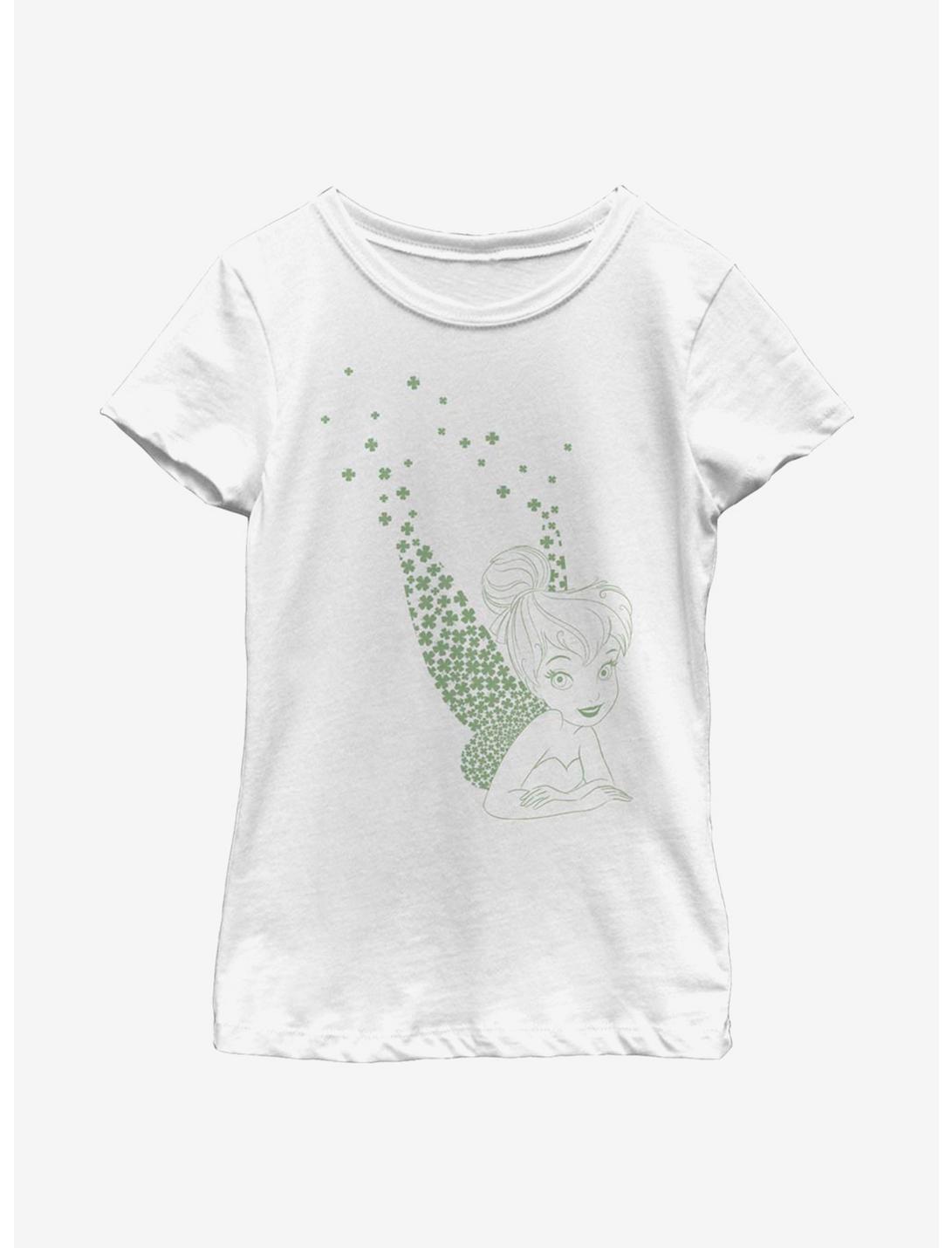 Disney Tinker Bell Tink Clovers Youth Girls T-Shirt, WHITE, hi-res