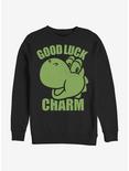 Nintendo Super Mario Yoshi Good Luck Charm Sweatshirt, BLACK, hi-res