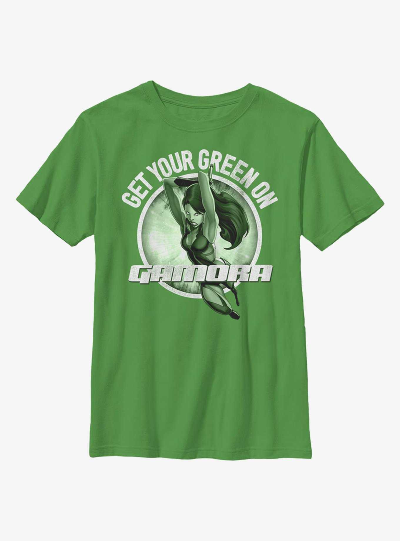 Marvel Guardians Of The Galaxy Gamora Green Youth T-Shirt, , hi-res