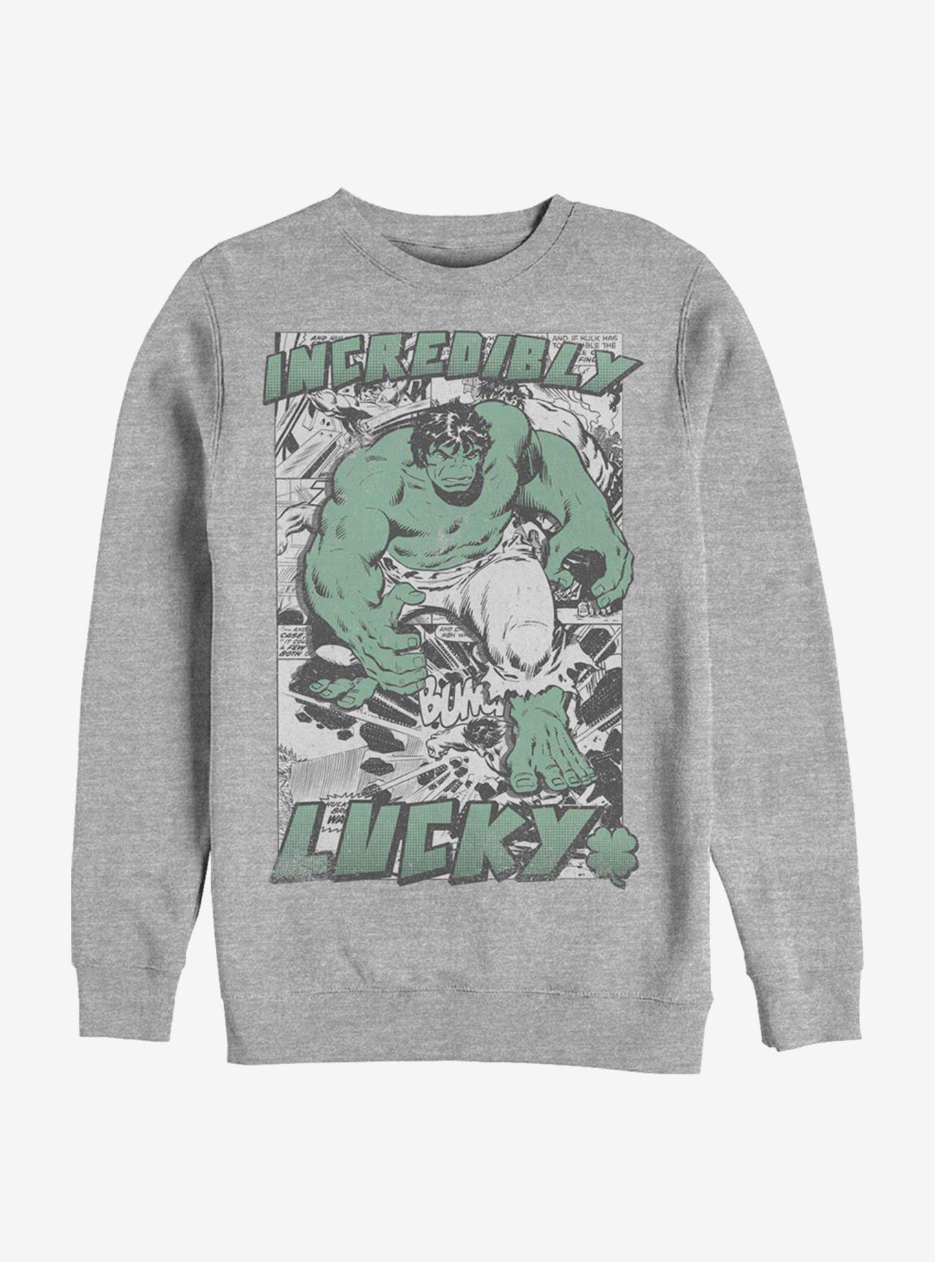 Marvel Hulk Incredibly Lucky Sweatshirt, , hi-res