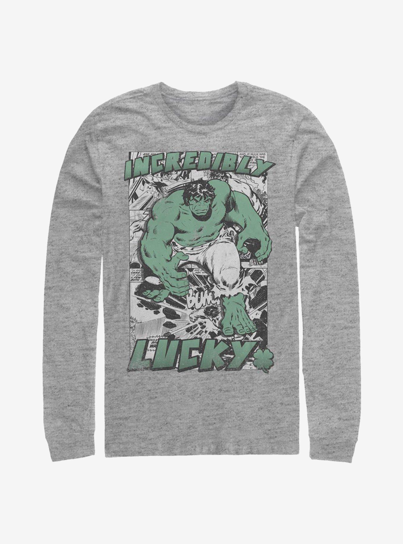 Marvel Hulk Incredibly Lucky Long-Sleeve T-Shirt, , hi-res