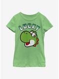 Nintendo Super Mario Yoshi Lucky Youth Girls T-Shirt, GRN APPLE, hi-res