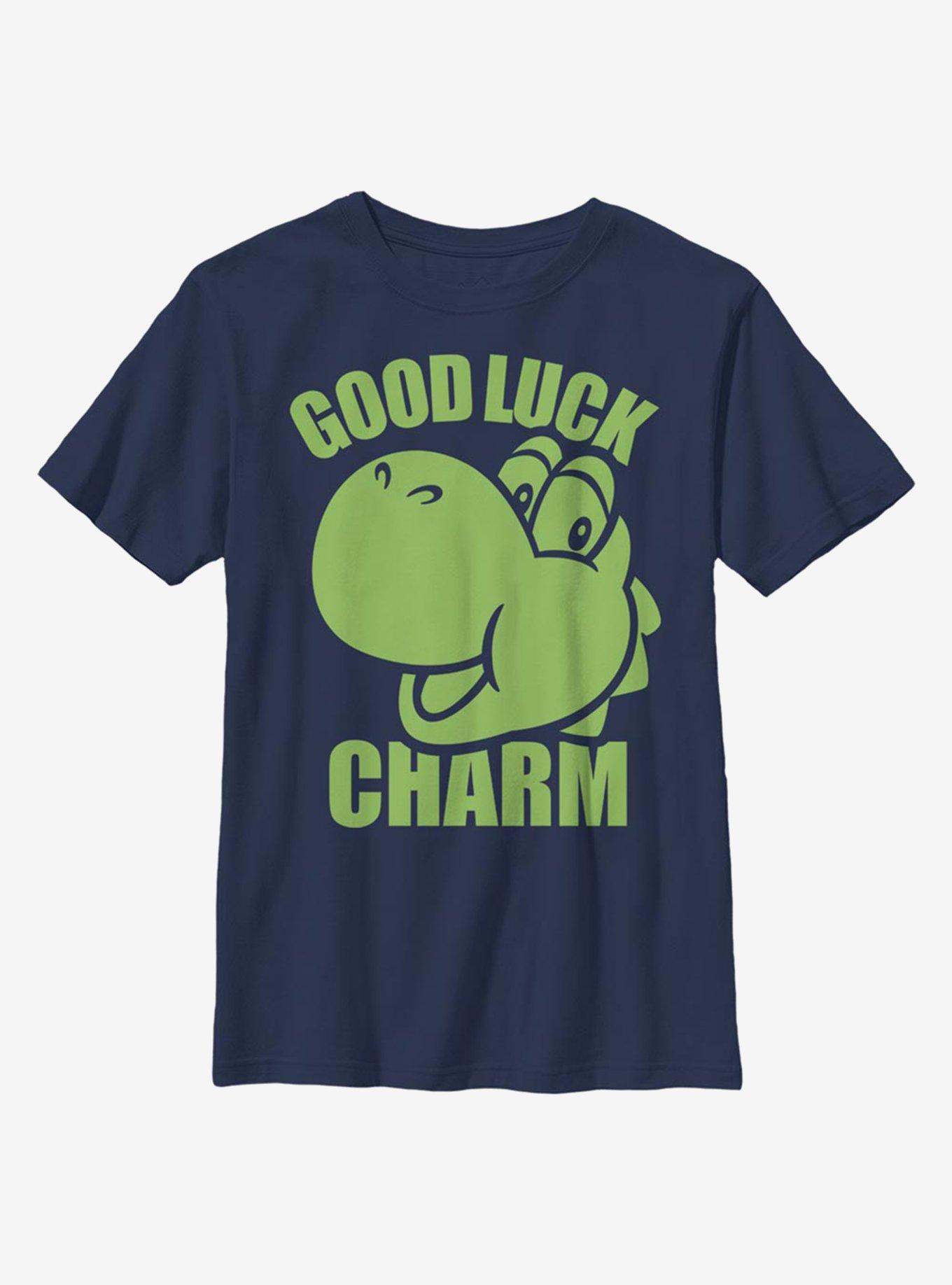Nintendo Super Mario Yoshi Good Luck Charm Youth T-Shirt, , hi-res