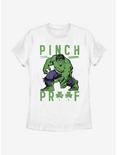 Marvel Hulk Green Pinch Womens T-Shirt, WHITE, hi-res