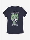Marvel Hulk Incredibly Lucky Womens T-Shirt, NAVY, hi-res