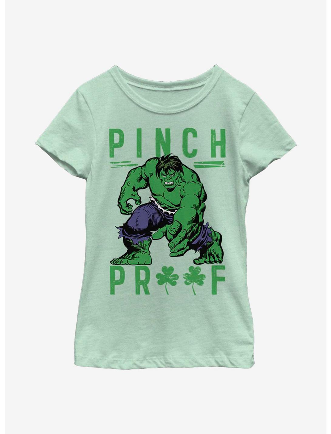 Marvel Hulk Green Pinch Youth Girls T-Shirt, MINT, hi-res