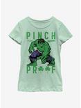 Marvel Hulk Green Pinch Youth Girls T-Shirt, MINT, hi-res