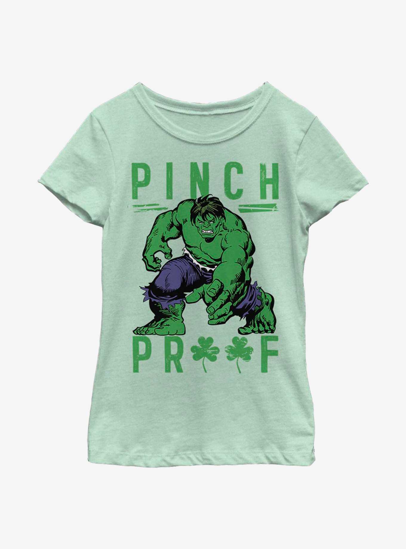 Marvel Hulk Green Pinch Youth Girls T-Shirt, , hi-res