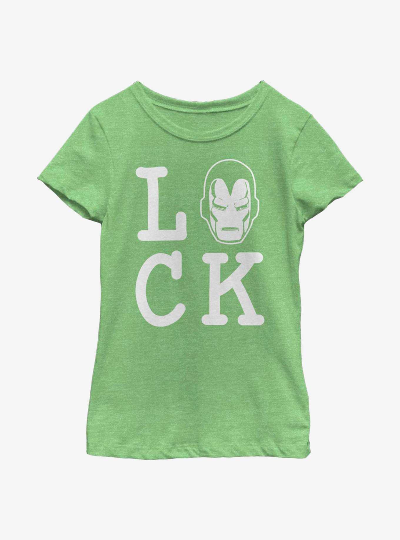 Marvel Iron Man Iron Luck Youth Girls T-Shirt, , hi-res