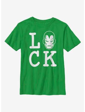 Plus Size Marvel Iron Man Iron Luck Youth T-Shirt, , hi-res