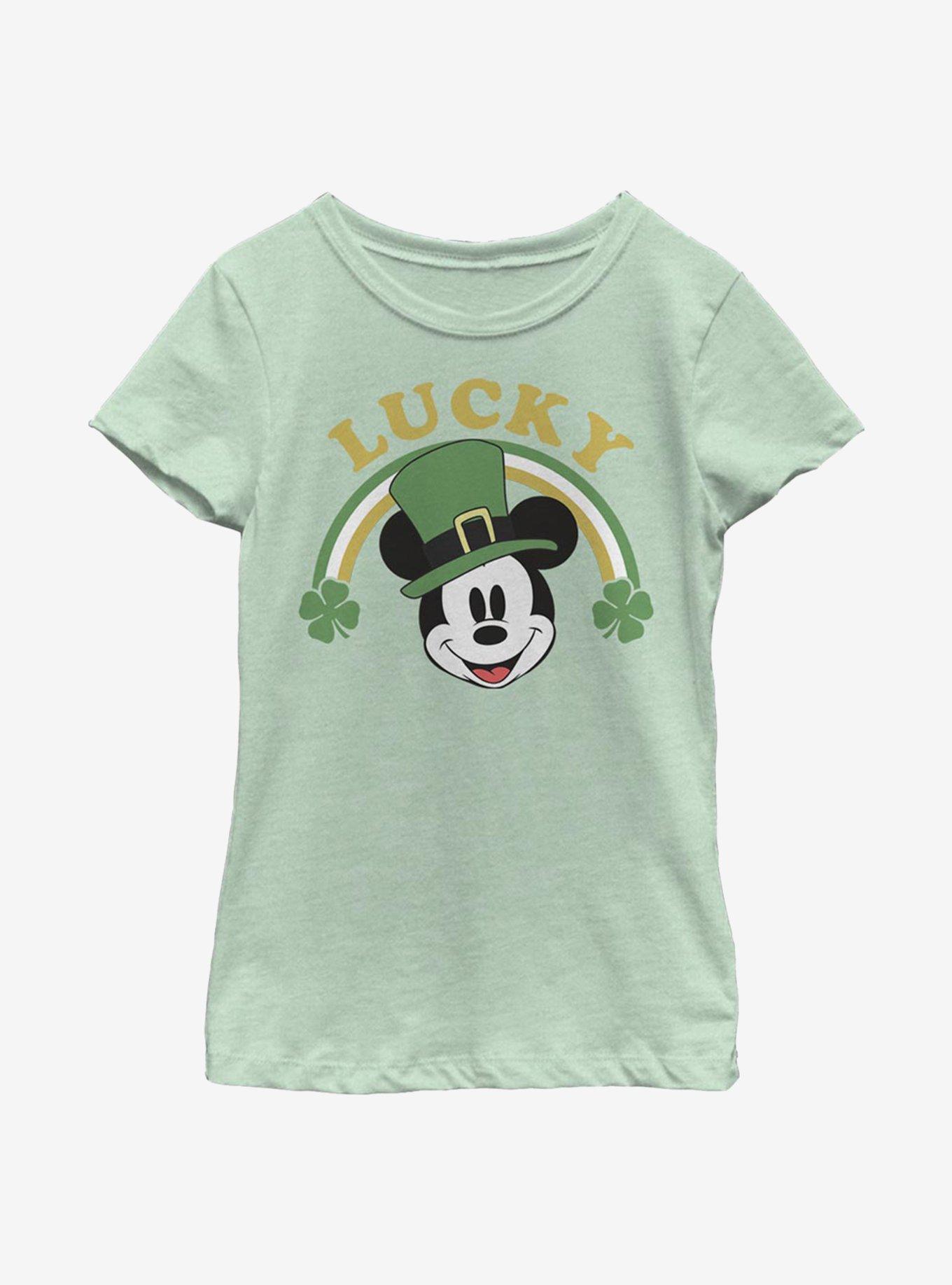 Disney Mickey Mouse Lucky Mickey Youth Girls T-Shirt