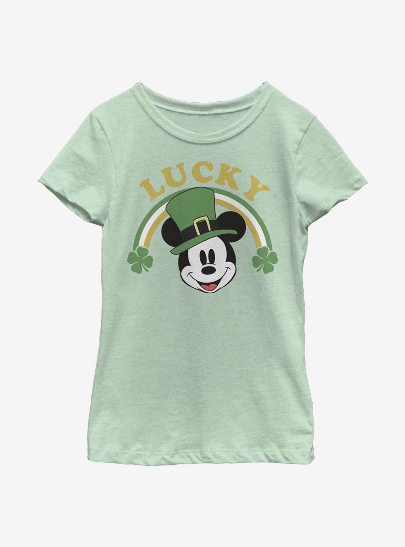 Disney Mickey Mouse Lucky Mickey Youth Girls T-Shirt, , hi-res