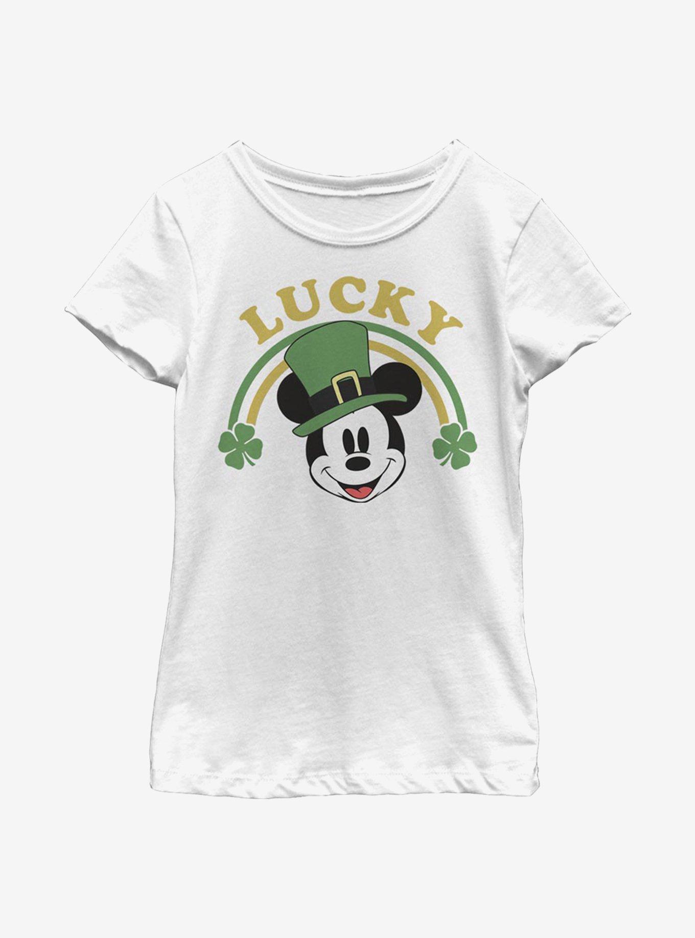 Disney Mickey Mouse Lucky Mickey Youth Girls T-Shirt, , hi-res