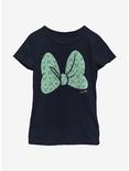 Disney Minnie Mouse Clover Bow Youth Girls T-Shirt, NAVY, hi-res