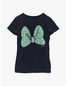 Disney Minnie Mouse Clover Bow Youth Girls T-Shirt, , hi-res