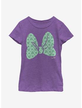 Disney Minnie Mouse Clover Bow Youth Girls T-Shirt, , hi-res