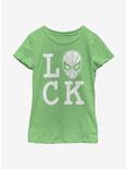 Marvel Spider-Man Spider Luck Youth Girls T-Shirt, GRN APPLE, hi-res