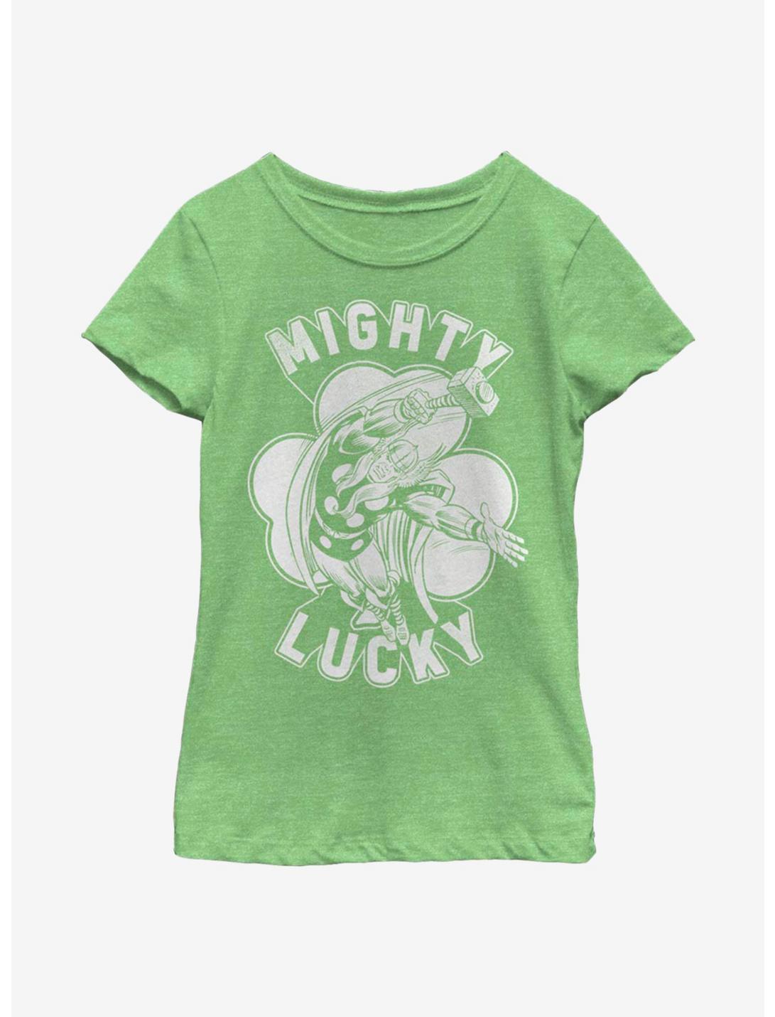 Marvel Thor Luck Youth Girls T-Shirt, GRN APPLE, hi-res