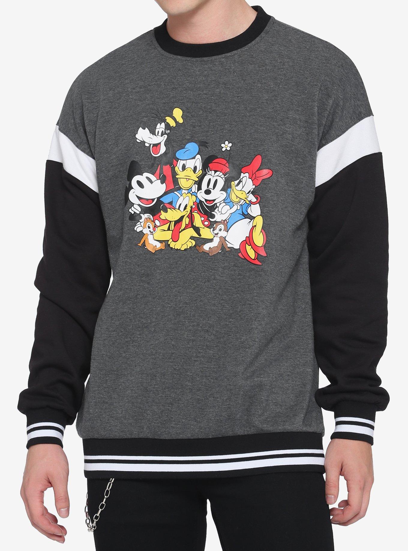 Disney Mickey & Friends Group Color-Block Sweatshirt, MULTI, hi-res