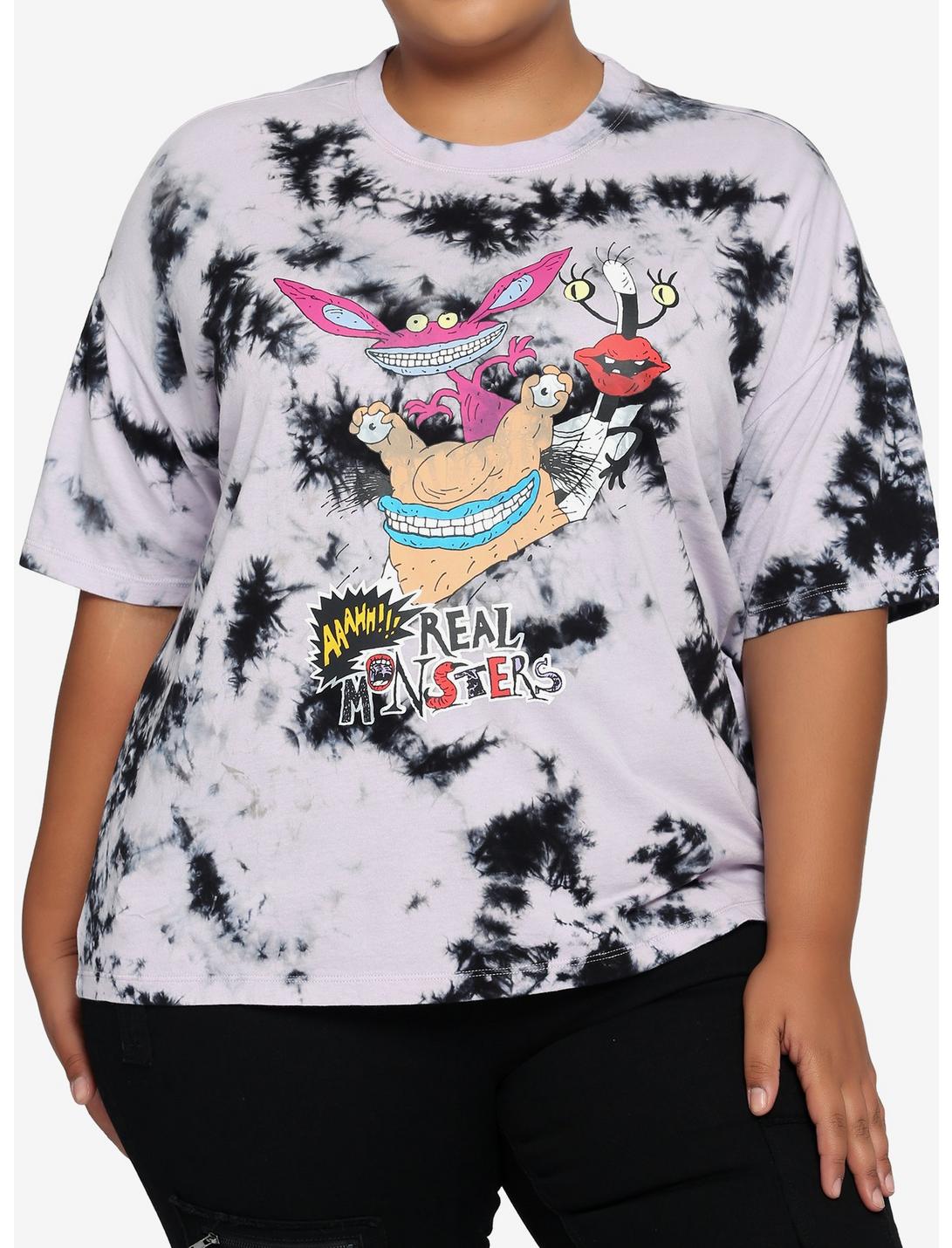 Aaahh!!! Real Monsters Tie-Dye Girls T-Shirt Plus Size, MULTI, hi-res