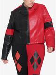 DC Comics The Suicide Squad Harley Quinn Live Fast Die Clown Girls Jacket Plus Size, RED, hi-res