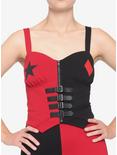 DC Comics The Suicide Squad Harley Quinn Girls Bustier Top, RED, hi-res